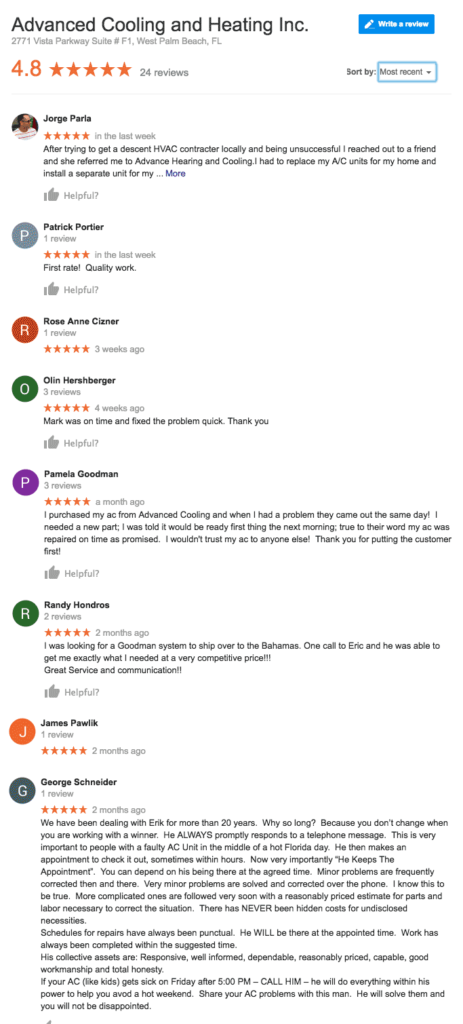 Real Google Reviews - Click to leave a review